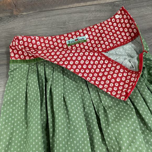 Daller Tracht Dirndl Printed Side Zip Skirt Size 42 Oktoberfest Deutsch German - Picture 8 of 14